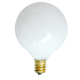 SUNLITE 60W 120V Globe G16.5 E12 White Incandescent Light Bulb
