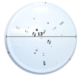 SUNLITE 14 inch White Mushroom Lens Cover Fluorescent Energy Saving Fixture_1