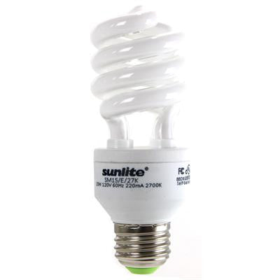 SUNLITE 05221 Compact Fluorescent 15w Mini Twist 3000K bulb