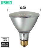 15PK - Ushio 60w 120v PAR30L FL30 E26 Eco Plus Halogen Light Bulb - BulbAmerica