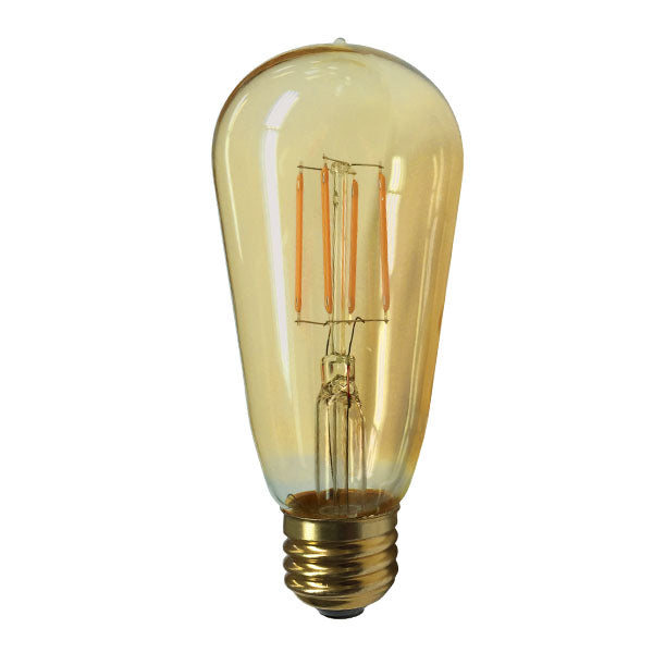 Ushio Antique Filament LED 3.5W 120V 2200K ST19 Vintage Bulb