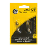 GE DE3175 - 10w T3.25 13v Festoon Automotive Lamp - 2 Bulbs