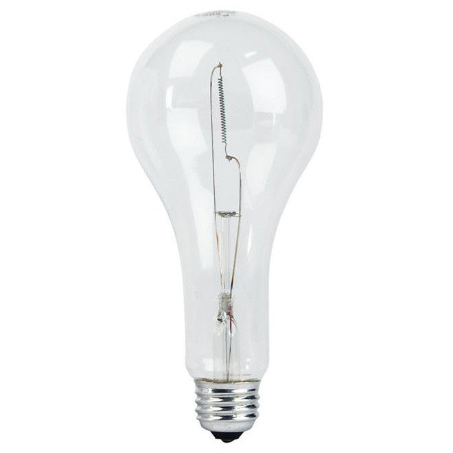 Philips 300w 120v PS25 Clear E26 Photographic Incandescent Light Bulb