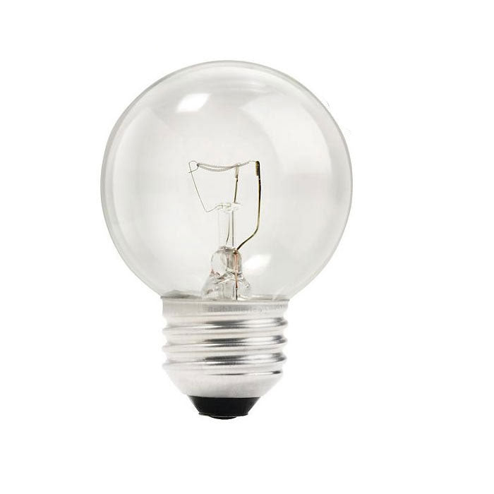 Philips 25w 120v G16.5 E26 Clear DuraMax Decorative Incandescent - 2 Bulbs