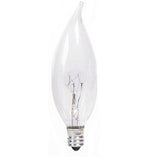 Philips 25w 12v BA9 E12 Clear Bent Tip Decorative Incandescent Light Bulb