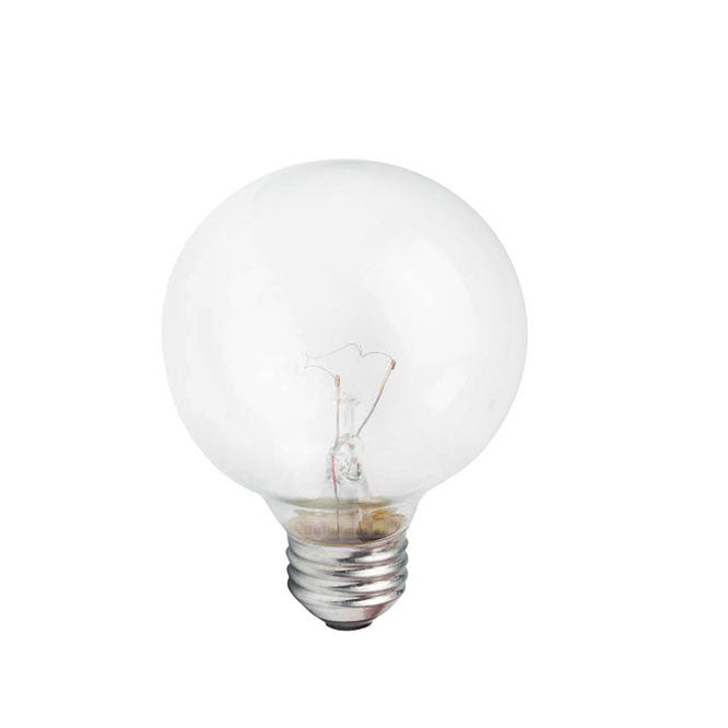 Philips 40w 130v Globe G25 Clear E26 Incandescent Light Bulb
