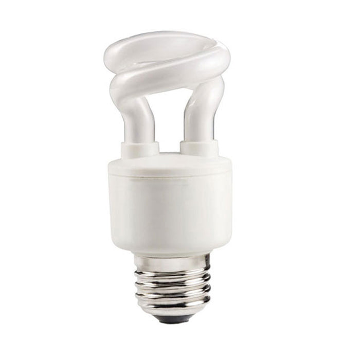 Philips 5w 120v Mini Twist E26 2700K WW Decorative Fluorescent Light Bulb