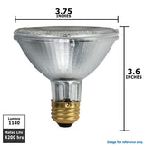 Philips 60w 120v PAR30 WFL40 E26 Energy Advantage IR Halogen Light Bulb - BulbAmerica