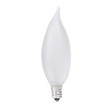 2Pk - Philips 40w 120v BA9 Frosted E12 Candelabra Incandescent bulb