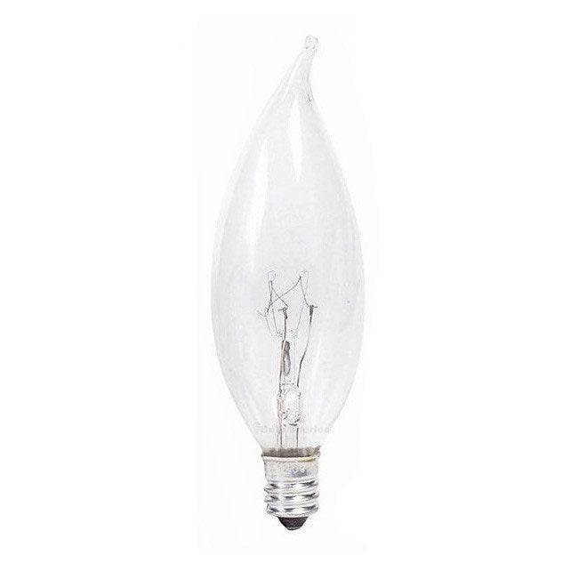 Philips 15w 120v BA9 Clear E12 DuraMax Decorative Incandescent Light Bulb
