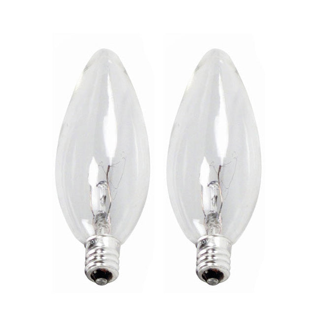 Philips 25w 120v B10.5 E12 Clear DuraMax Decorative Incandescent Light Bulb - 2 pack