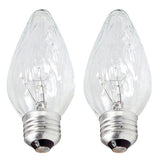 Philips 40w 120v F15 E26 Iridescent DuraMax Deco Flame Incandescent Light Bulb - 2 pack