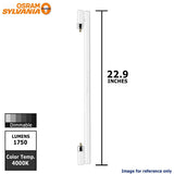 Sylvania 24w T5 HO Seamless 4000k Specialty Fluorescent Tube Light - BulbAmerica