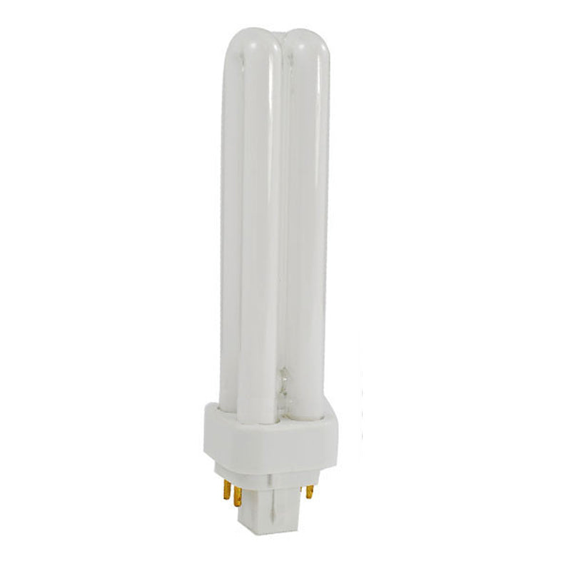 LUXRITE 18W Double Tube 4-Pin 2700K G24Q-2 Fluorescent Light Bulb