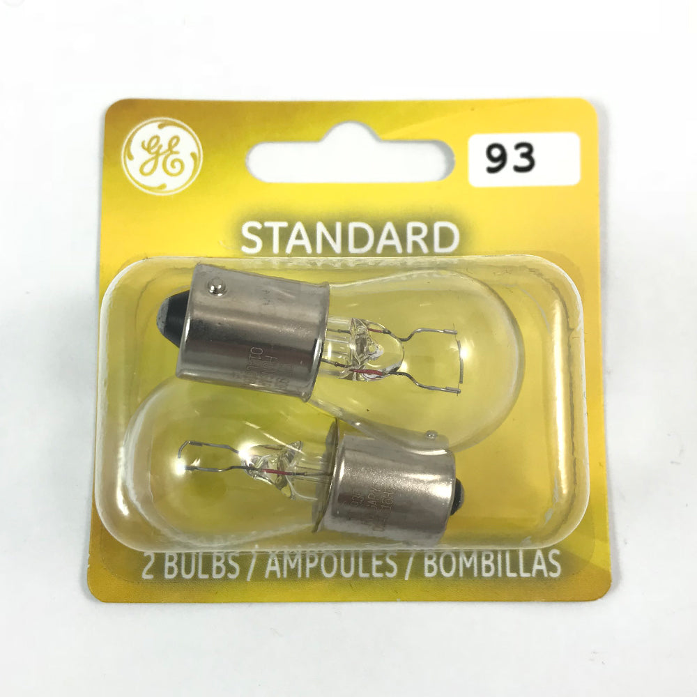 GE  93 - 13w 12v BA15s S8 Automotive Lamp - 2 Bulbs