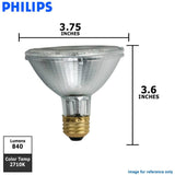 Philips 50w 120v PAR30 SP10 Clear E26 Energy Advantage IRC Halogen Light Bulb - BulbAmerica