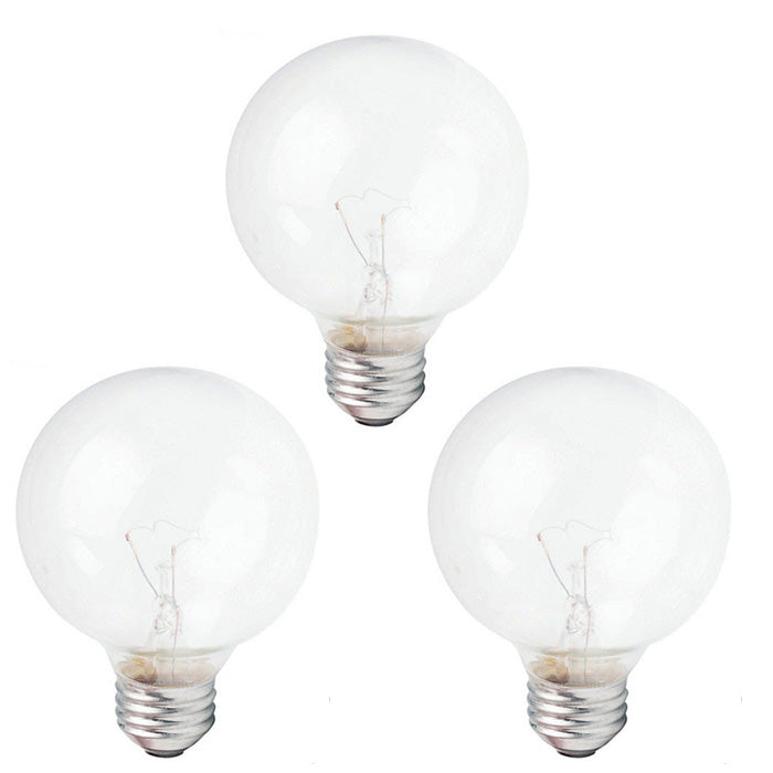 Philips 40W 120V G25 E26 Incandescent Light Bulb - 3 Bulbs