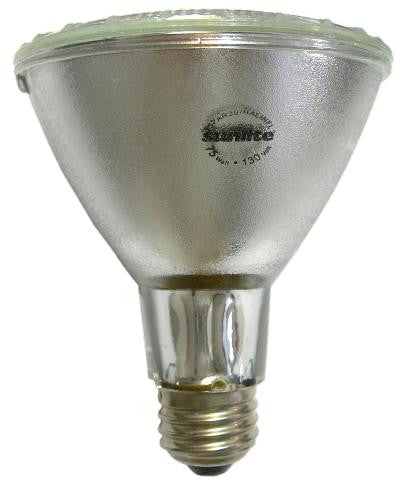Sunlite 75w 130v PAR30 NFL30 3200k Bright White Halogen Light Bulb