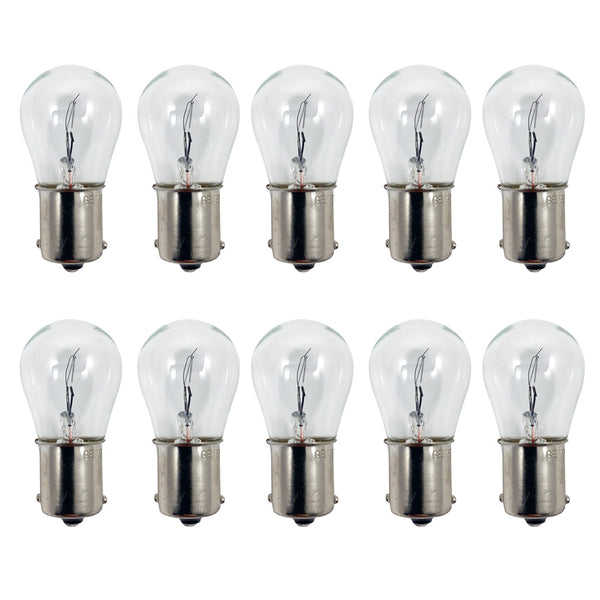 10Pk - GE 1665 - 27532 22w 28v S8 BA15s Base Aircraft Low Voltage