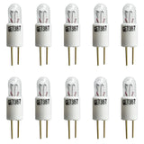 10Pk - GE 7387 - 28926 1w 28v T1.75 M-23 Bi-Pin Base Low Voltage Miniature Bulb