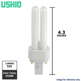 USHIO Compact Fluorescent 9w CF9D/841 Light Bulb_1