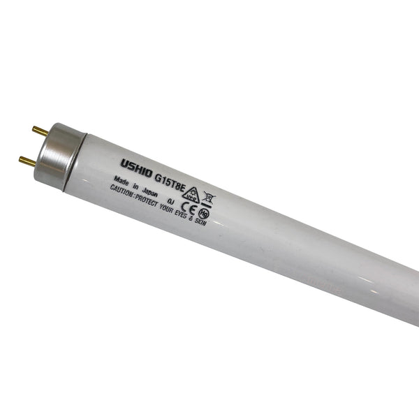 USHIO G15T8E 14.7W Midrange UV-B 306nm Tube - 3000319 – BulbAmerica