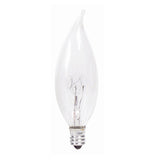 Philips 40w 120v BA9 E12 Decorative Candelabra Incandescent Light Bulb