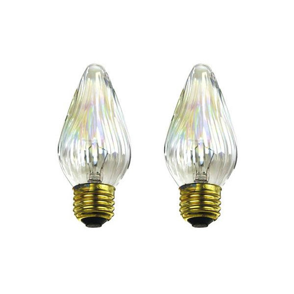 2PK - Sunlite 40w 120v E26 Medium Auradescent Flame Twist Aurora 34020-SU lamp