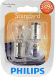 Philips 3496 - 12.8/14V 26.88/8.26W T6 Bulb Automotive Light Bulb - 2pk