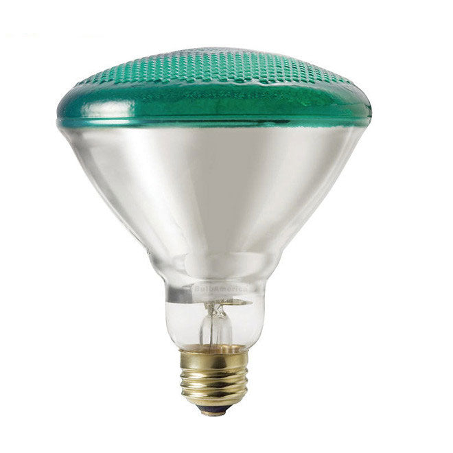 Philips 100w 120v E26 Green Reflector BR38 Flood Incandescent Light Bulb