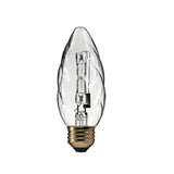 Philips 40w 120v F15 Flame E26 Clear Halogen Decorative Crystal White Light Bulb