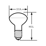 GE 25w 120v 25R14N E17 Incandescent Reflector bulb_1