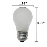 2 Pk- Philips 15w 120v A-Shape A15 E26 Frost Incandescent light bulb - BulbAmerica