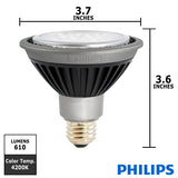 PHILIPS EnduraLED 11W 120V E26 PAR30S Dimmable Indoor FL Light Bulb_2