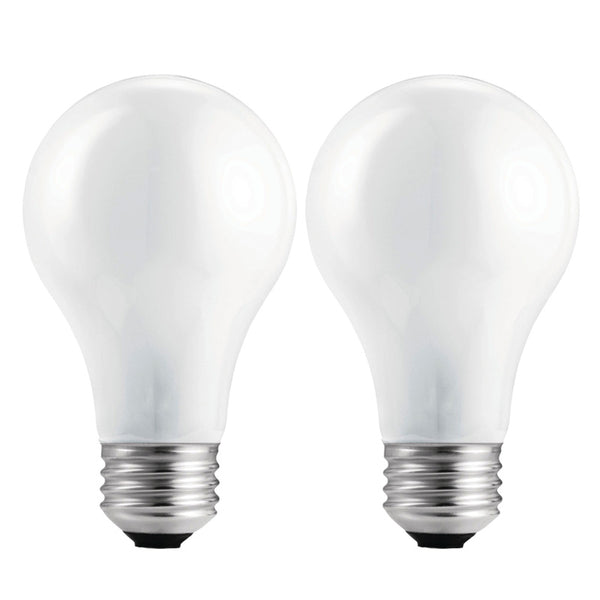 Philips 72w 120v A19 White E26 EcoVantage Halogen Light Bulb x 2 pack