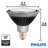 PHILIPS EnduraLED 12W 120V PAR30 Dimmable 4000K Cool White Light Bulb_2