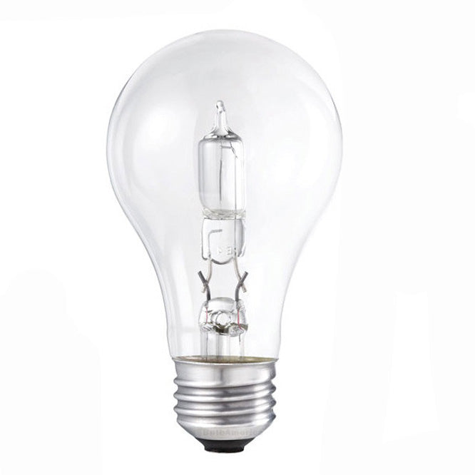 2Pk - Philips 43w 120v A19 Clear E26 EcoVantage Halogen Light Bulb