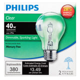 2 Pk. - Philips 29w 120v A19 Clear E26 EcoVantage Halogen Light Bulb_1