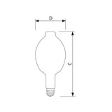 PHILIPS 1000W BT56 E39 HID Metal Halide Light Bulb - BulbAmerica