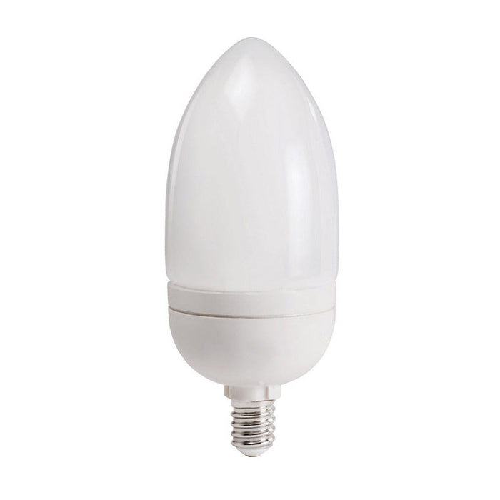 Philips 9w 120v Candelabra E12 Soft White 2700k Compact Fluorescent Light Bulb