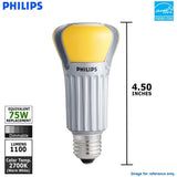 PHILIPS EnduraLED 17W A21 Dimmable Light Bulb - BulbAmerica