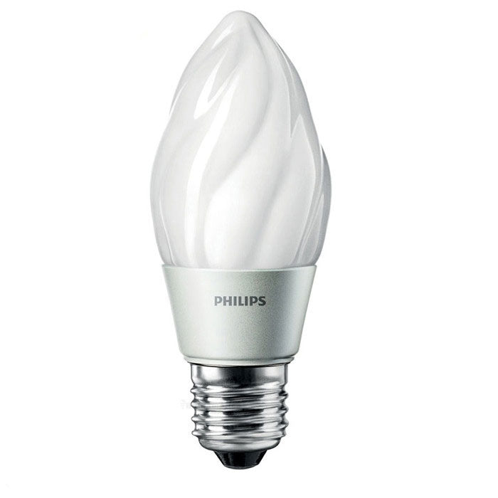Philips 4w Flame Dimmable LED Frosted Warm White 2700K Light Bulb