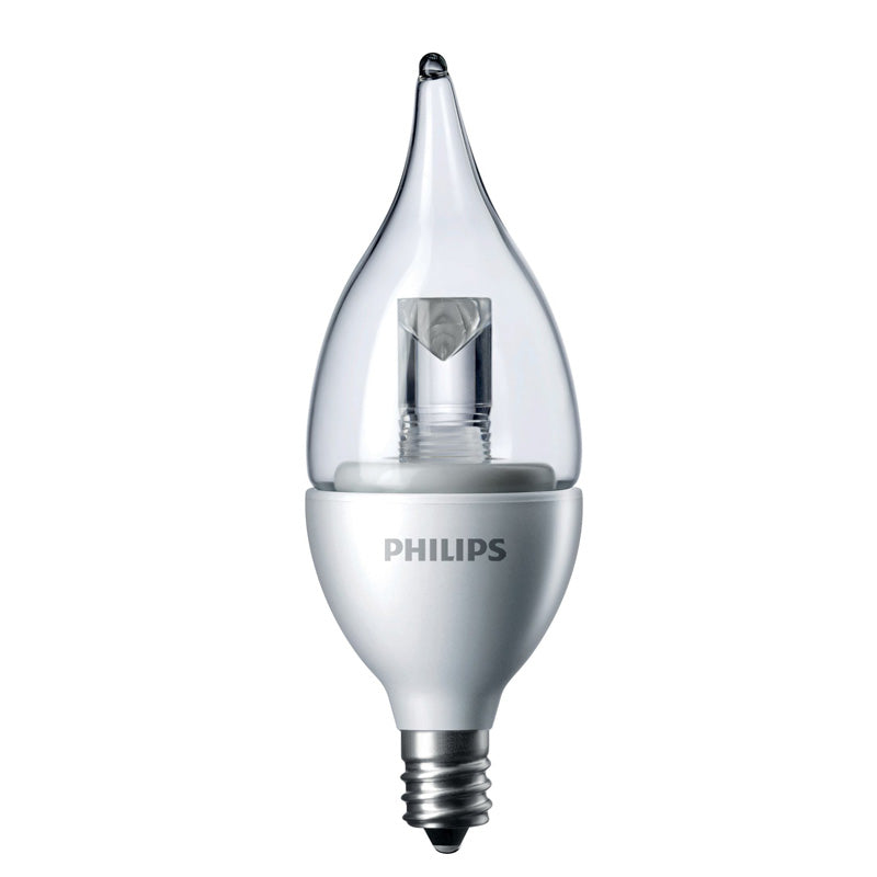 Philips 3.5w 120v E12 BA11 2700K Warm White LED Light Bulb