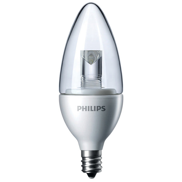 Philips 3.5w Candle Dimmable LED Bulb Soft White Blunt Tip - 25W Equivalent