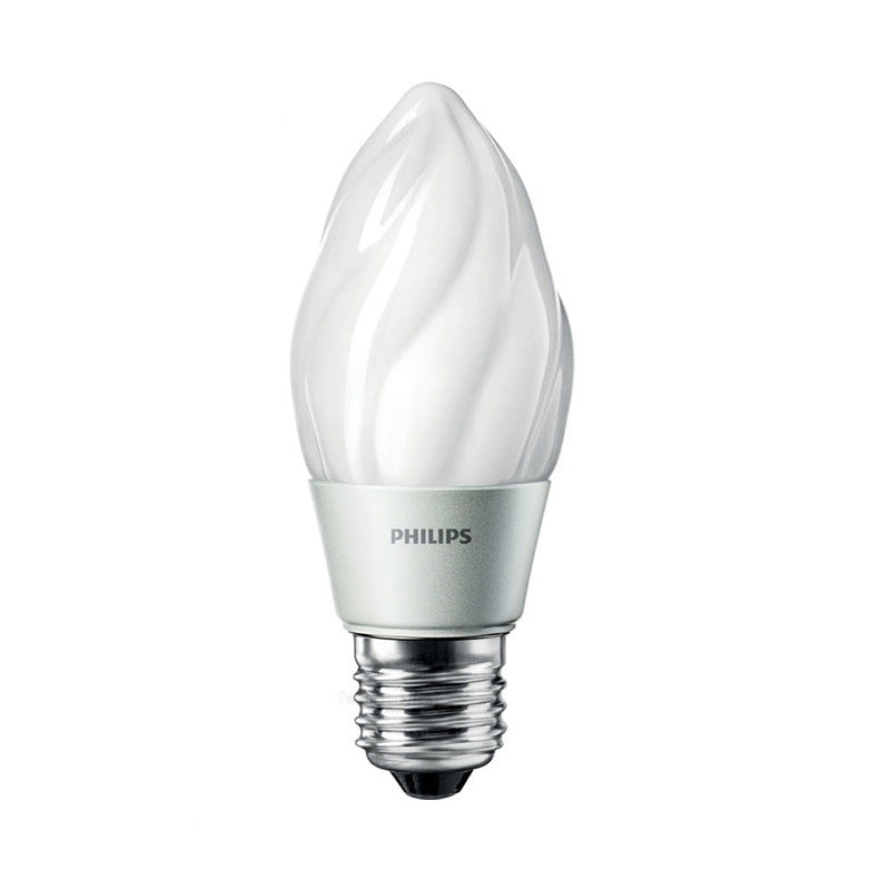 Philips 4.5w Flame Dimmable LED Frosted Warm White 2700K Light Bulb