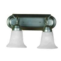 SUNLITE B214D/BN/AL 60w 2 light 14 inch down sconce Nickel fixture