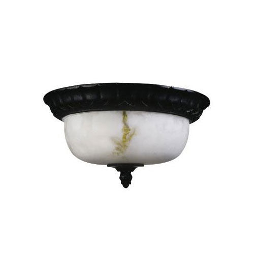 SUNLITE S1000A 15 inch Decorative Dome Weathered Bronze Fix Alabaster Fixture