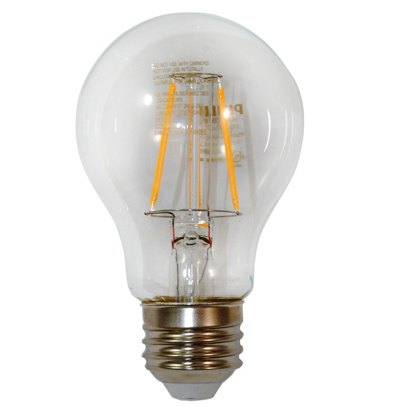 Philips Antique LED Filament 4.5w A19 2000k Warm White 60w equivalent vintage bulb