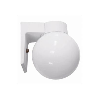 Sunlite ODI1010 6 inch globe white wall mount fixture