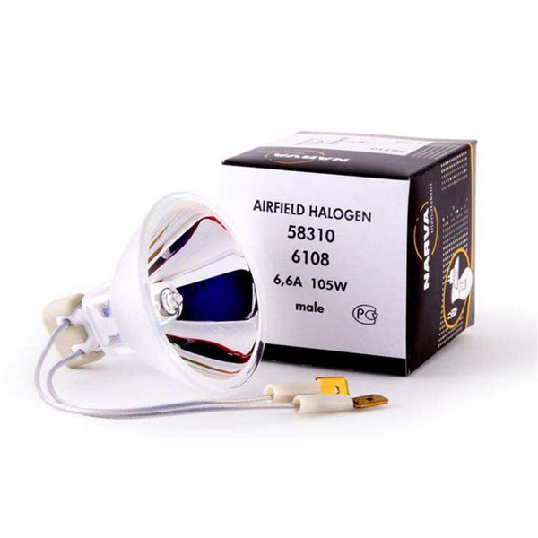 Narva 58310 - 6108 - 64339C - 105W 6.6A Flat Male Connectors Aviation ...